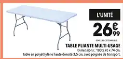 Supeco TABLE PLIANTE MULTI-USAGE offre