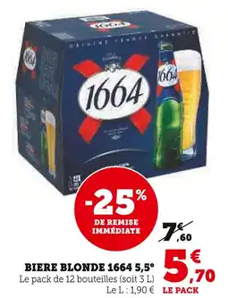 U Express 1664 Biere blonde 5,5° offre
