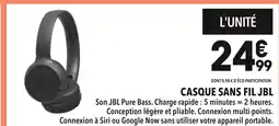 Supeco JBL Casque sans fil offre