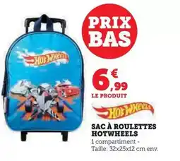 Hyper U Hot wheels - sac à roulettes offre