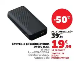 Hyper U Xtorm - batterie externe 2000 mah offre