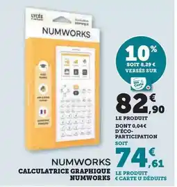 Hyper U Numworks - calculatrice graphique offre