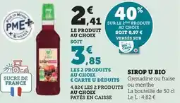 Hyper U U - sirop bio offre