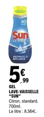 E.Leclerc Sun - gel lave-vaisselle offre