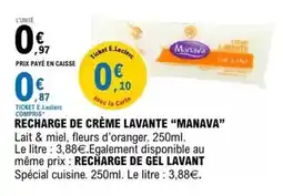 E.Leclerc E.leclerc - recharge de crème lavante offre