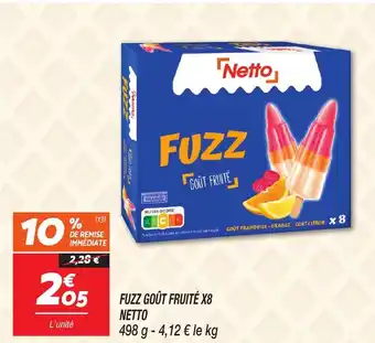 Netto NETTO Fuzz goût fruité x8 offre