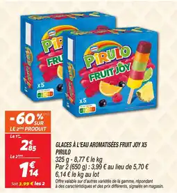 Netto PIRULO Glaces à l'eau aromatisées fruit joy x5 offre