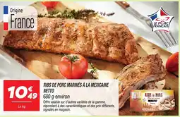Netto NETTO Ribs de porc marinés à la mexicaine offre