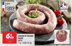 Netto NETTO Saucisse de toulouse brasse offre