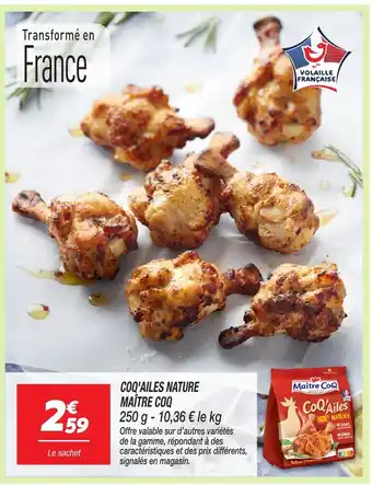 Netto MAÎTRE COQ Coq'ailes nature offre