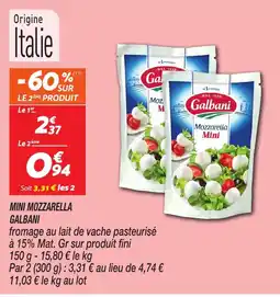 Netto GALBANI Mini mozzarella offre
