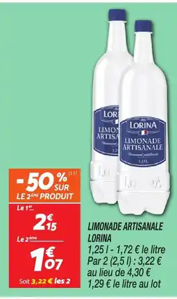 Netto LORINA Limonade artisanale offre