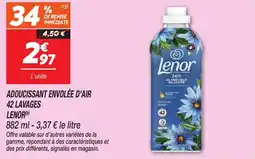 Netto LENOR Adoucissant envolée d'air 42 lavages offre