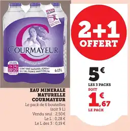 Bi1 COURMAYEUR Eau minerale naturelle offre