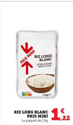 Bi1 PRIX MINI Riz long blanc offre