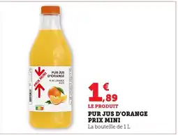 Bi1 PRIX MINI Pur jus d'orange offre