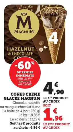 Bi1 MAGNUM Cones creme glacee offre