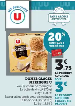 Bi1 U Domes glaces meringue offre