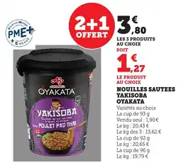 Bi1 OYAKATA Nouilles sautees yakisoba offre