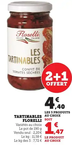 Bi1 FLORELLI Tartinables offre