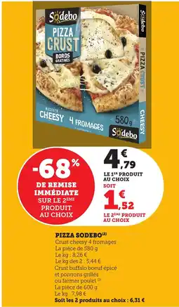 Bi1 SODEBO Pizza offre