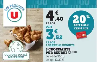 Bi1 U 8 croissants pur beurre offre