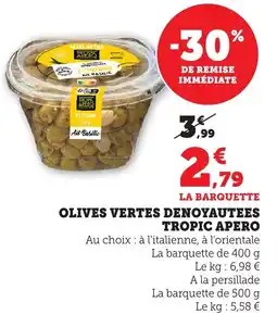 Bi1 TROPIC APERO Olives vertes denoyautees offre