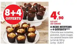 Bi1 8 mini muffins + 4 offerts offre