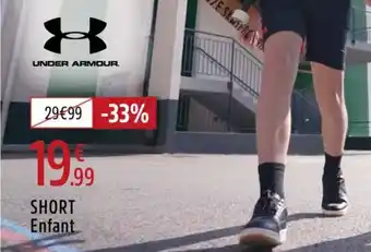 Intersport UNDER ARMOUR Short enfant offre