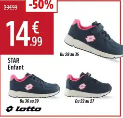Intersport LOTTO Star enfant offre