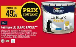 Tridôme DULUX Peinture le blanc facile offre