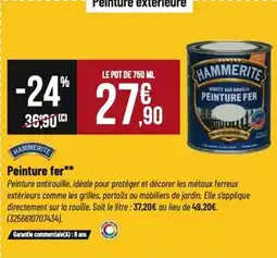 Tridôme HAMMERITE Peinture fer offre