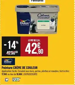 Tridôme DULUX Peinture crème de couleur offre