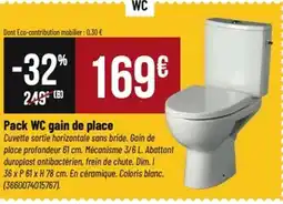 Tridôme Pack WC gain de place offre