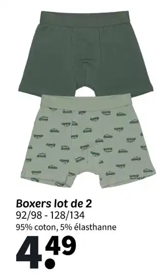 Wibra Boxers lot de 2 offre