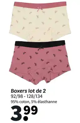Wibra Boxers lot de 2 offre