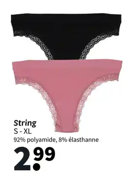 Wibra String S-XL offre