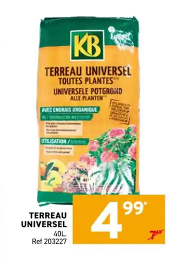 Trafic Terreau universel offre