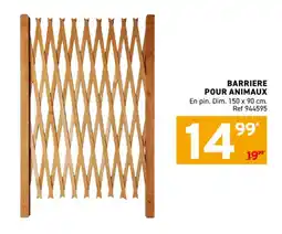 Trafic Barriere pour animaux offre