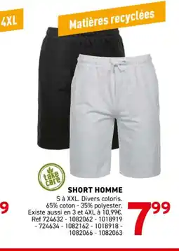 Trafic Short homme offre