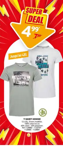 Trafic T-shirt homme offre