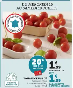 Maximarché Tomate cerise u offre