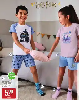 ALDI Harry potter pyjama short offre