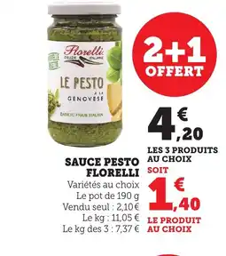 Maximarché FLORELLI Sauce pesto offre