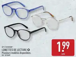 ALDI Up 2 fashion lunettes de lecture offre