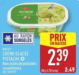 ALDI Mucci crème glacée pistache offre