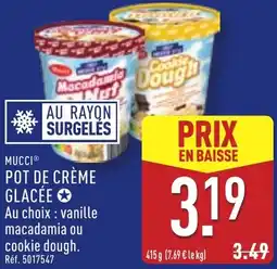 ALDI Mucci pot de crème glacée offre
