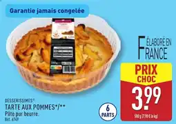ALDI Desserissimes tarte aux pommes offre