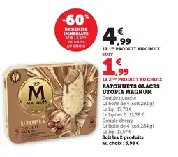 Maximarché MAGNUM Batonnets glaces utopia offre