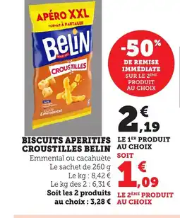 Maximarché BELIN Biscuits aperitifs croustilles offre